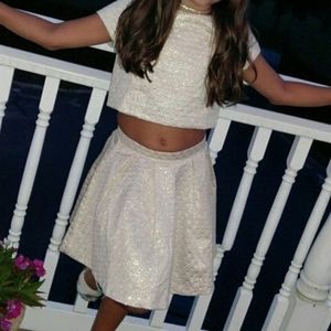 Girls Gold Matching Set